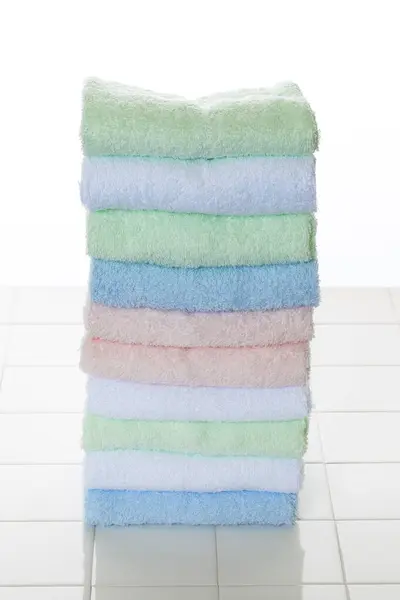 Stack Clean Towels — Stock Photo, Image