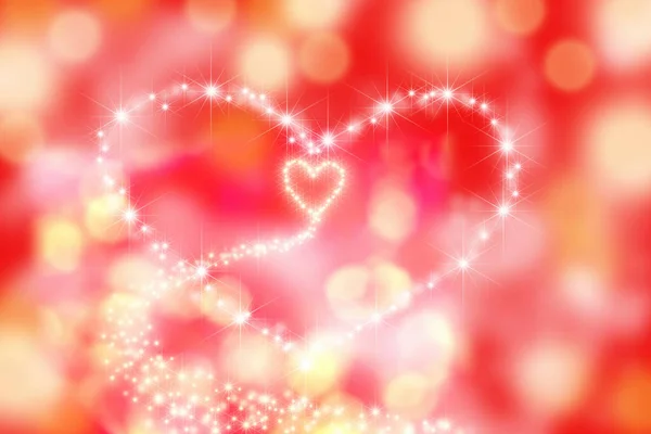 Ein Herz Aus Sternen Auf Rosa Hintergrund — Stockfoto