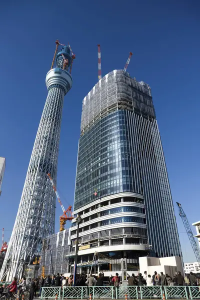 Tokyo Gökyüzü Ağacı Yapım Aşamasında — Stok fotoğraf