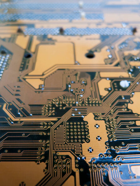 closeup view of electronic circuit board texture