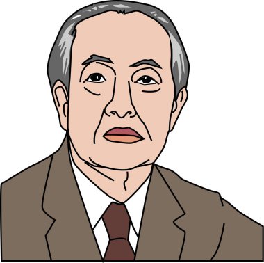 Papyonlu yaşlı bir adamın portresi.