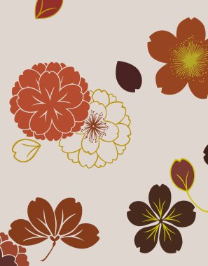 Çiçeklerle kusursuz desen