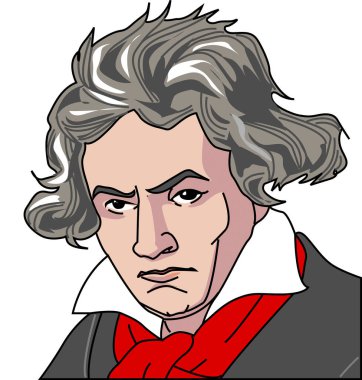 Gri saçlı bilge adamın karikatür çizimi. yaratıcı çizim. 