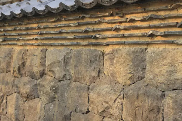 日本传统石墙 — 图库照片