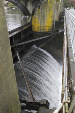 Nehirde su akıyor, kapatın.