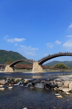 Iwakuni 'deki Kintai Köprüsü, Yamaguchi, Japonya