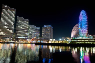 Japonya Yokohama şehir manzarası