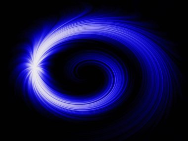 Mavi spiral ile soyut arkaplan