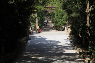 Sabah parkın eski şehrinde.