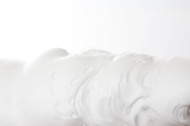 Shaving foam, white cosmetic foam mousse, cleanser. Foamy skin care product