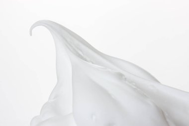 Shaving foam, white cosmetic foam mousse, cleanser. Foamy skin care product