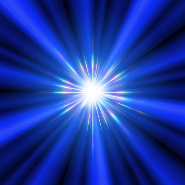 Siyah arkaplanda ışık demeti