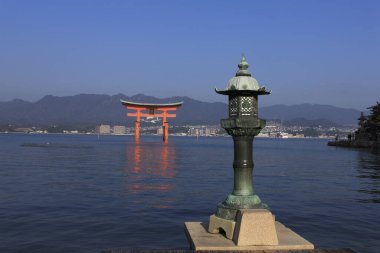 Itsukushima Shrine is a shrine located on Itsukushima Island in Hatsukaichi City, Hiroshima Prefecture. clipart