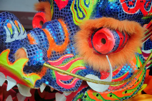 Dragão Leão Chinês Decorativo — Fotografia de Stock