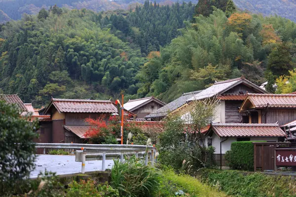 Omori Ginzan Köyünde Geleneksel Japon Mimarisi Iwami Ginzan Gümüş Madeni — Stok fotoğraf