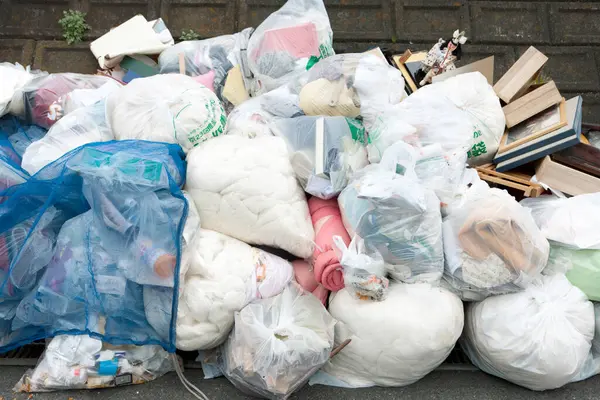 Sacos Reciclagem Lixo — Fotografia de Stock