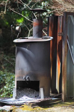 Ormanda yangın bölgesi