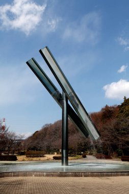 Japonya 'da parktaki yaratıcı çeşme