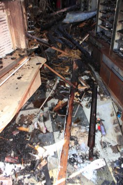 Pazar yerinde yangın çıkmış. 