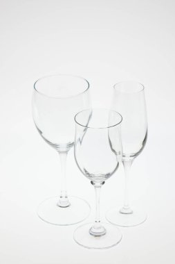 boş bardak beyaz izole