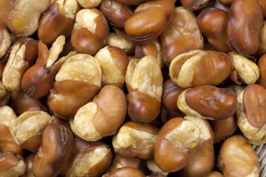 Kavrulmuş fasulye yakın plan.