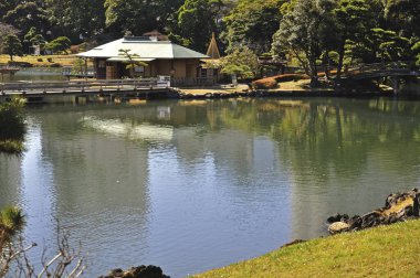 Tokyo güzel, Japonya nehir manzaralı. 