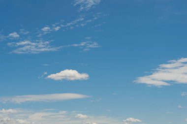 Mavi gökyüzü ve beyaz bulutlar