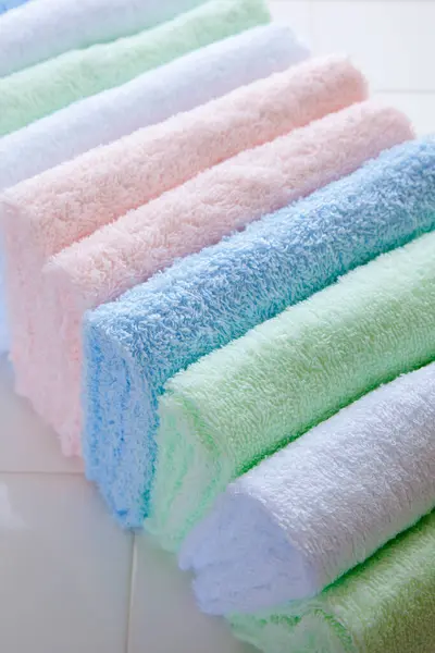 Stack Clean Towels — Stock Photo, Image