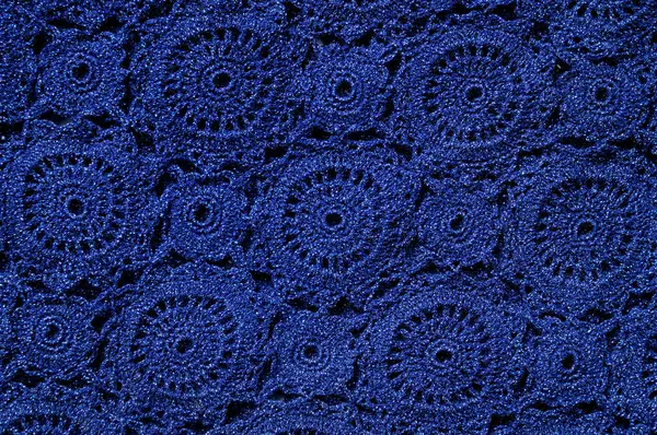 Tissu Bleu Avec Petit Motif — Photo