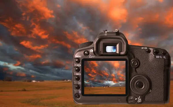 Photo Camera Landscape — Stock Photo, Image