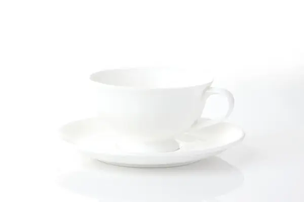 White Cup Isolated White Background — Fotografia de Stock