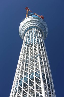 The Tokyo Sky Tree under construction clipart