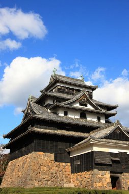 Tapınak manzarası, geleneksel Japon mimarisi.