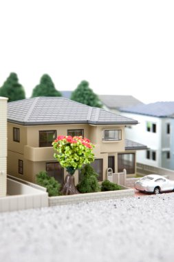 small houses models. concept of property            