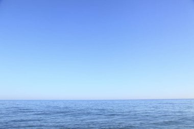mavi deniz ve gökyüzü arkaplanı, güzel doğa