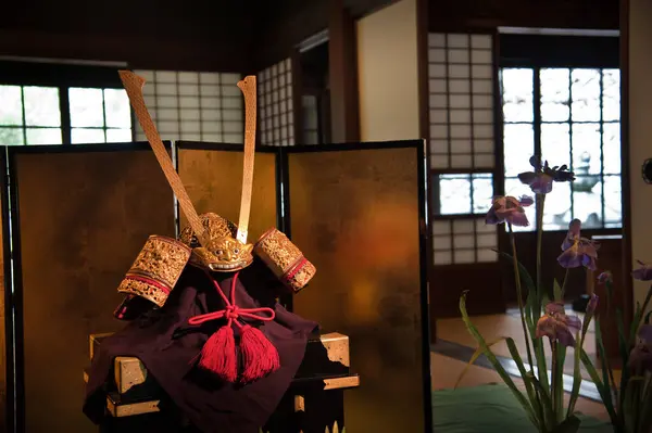 Tradiční Japonský Styl Satsuki Doll Pozadí Zblízka — Stock fotografie