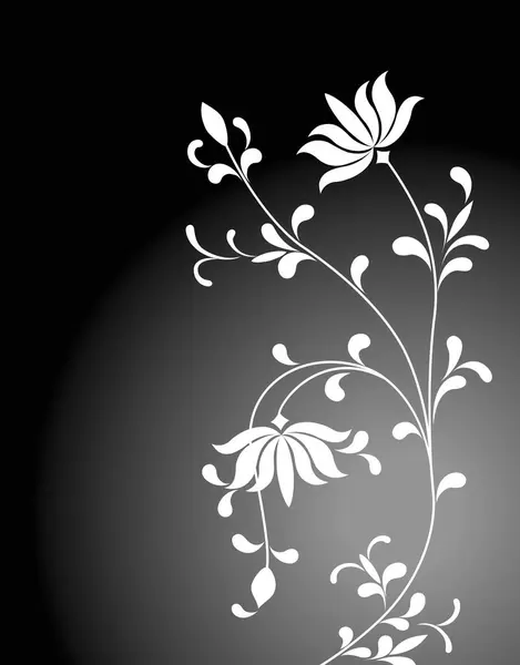 花の要素とデザインの花のベクターイラスト — ストック写真