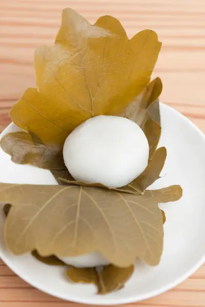 Japanese Sweets Named Kashiwa Mochi — Stock Photo, Image