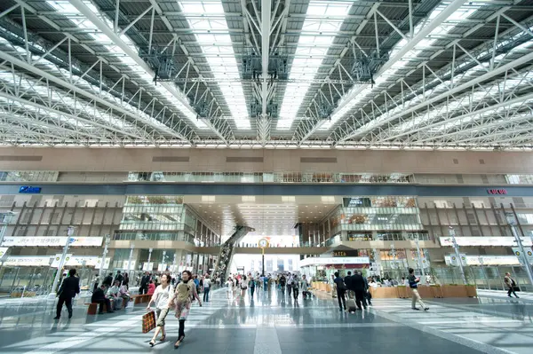 Interior Moderno Estação Trem Osaka Durante Dia Japão — Fotografia de Stock