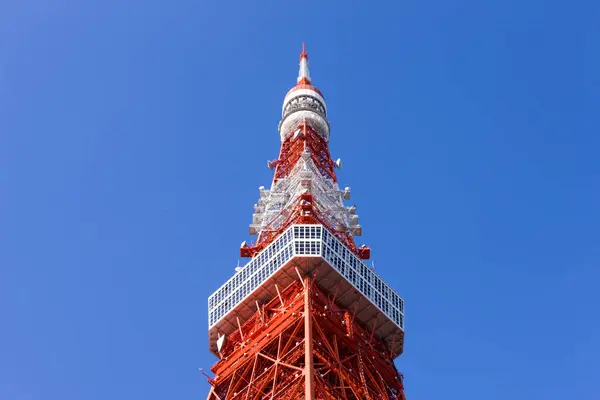 Mavi Gökyüzü Arka Planında Tokyo Gökyüzü Kulesi — Stok fotoğraf