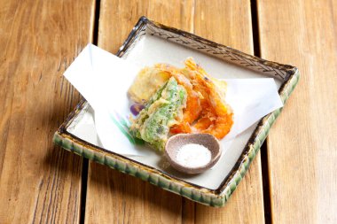 Lezzetli Asya yemekleri. Yakın çekim.