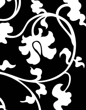 karalama elle çizilmiş ögelerle soyut desen