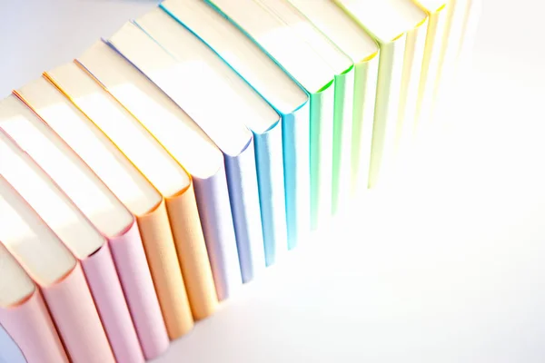 Primer Plano Los Libros Cubiertas Colores — Foto de Stock