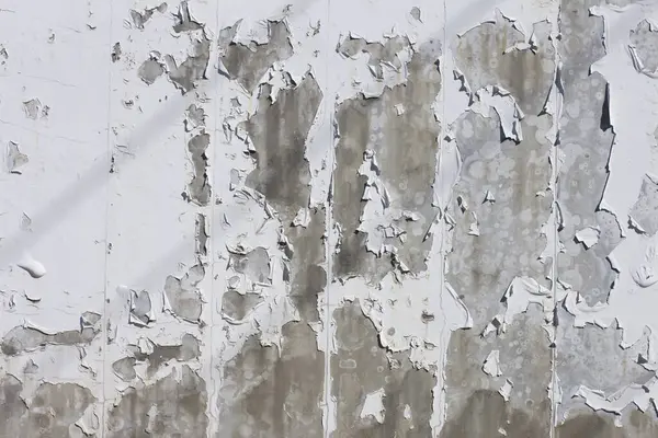 Wit Geschilderd Peeling Oude Muur Textuur Achtergrond — Stockfoto