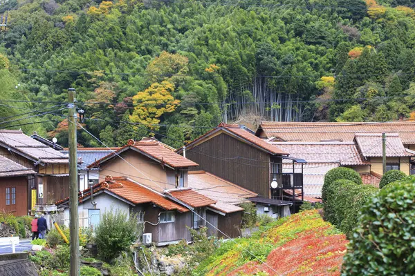 Traditionele Japanse Architectuur Omori Ginzan Dorp Iwami Ginzan Silver Mine — Stockfoto