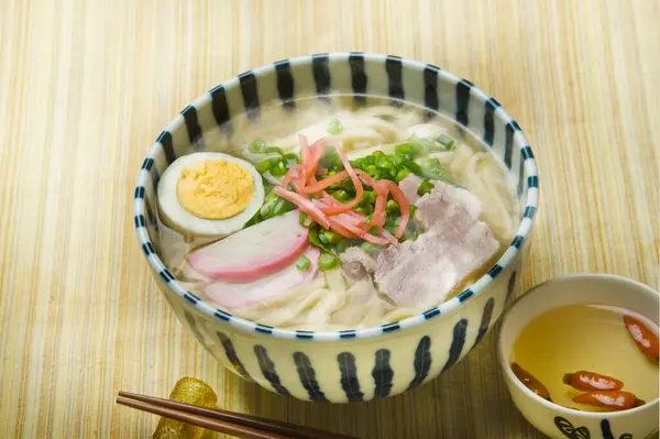 Leckere Ramen Mit Und Fleisch Japanische Küche — Stockfoto