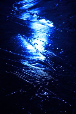 Metin için buz ve boşluk içeren soyut arkaplan