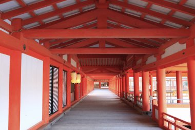  Antik Itsukushima Tapınağı, Hiroşima Bölgesi, Japonya.