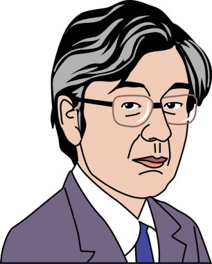 Çizgi film karakteri beyaz arkaplanda izole edilmiş, renkli resimleme 