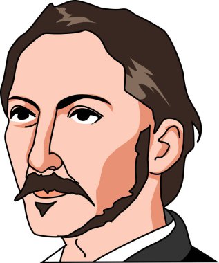 Beyaz arkaplanda insan portresi çizmek